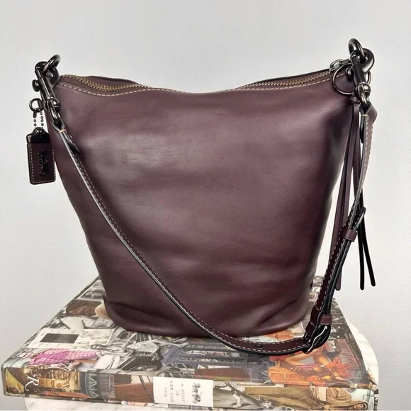 Coach 1941 Duffle Leather Bag Oxblood Rare Original Archive - Picture 4 of 9